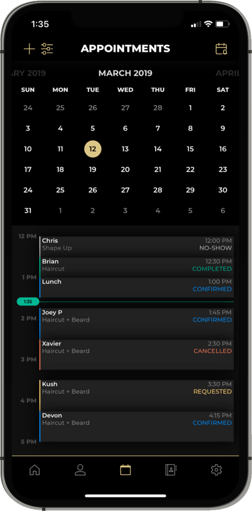theCut 1 Barber Booking App