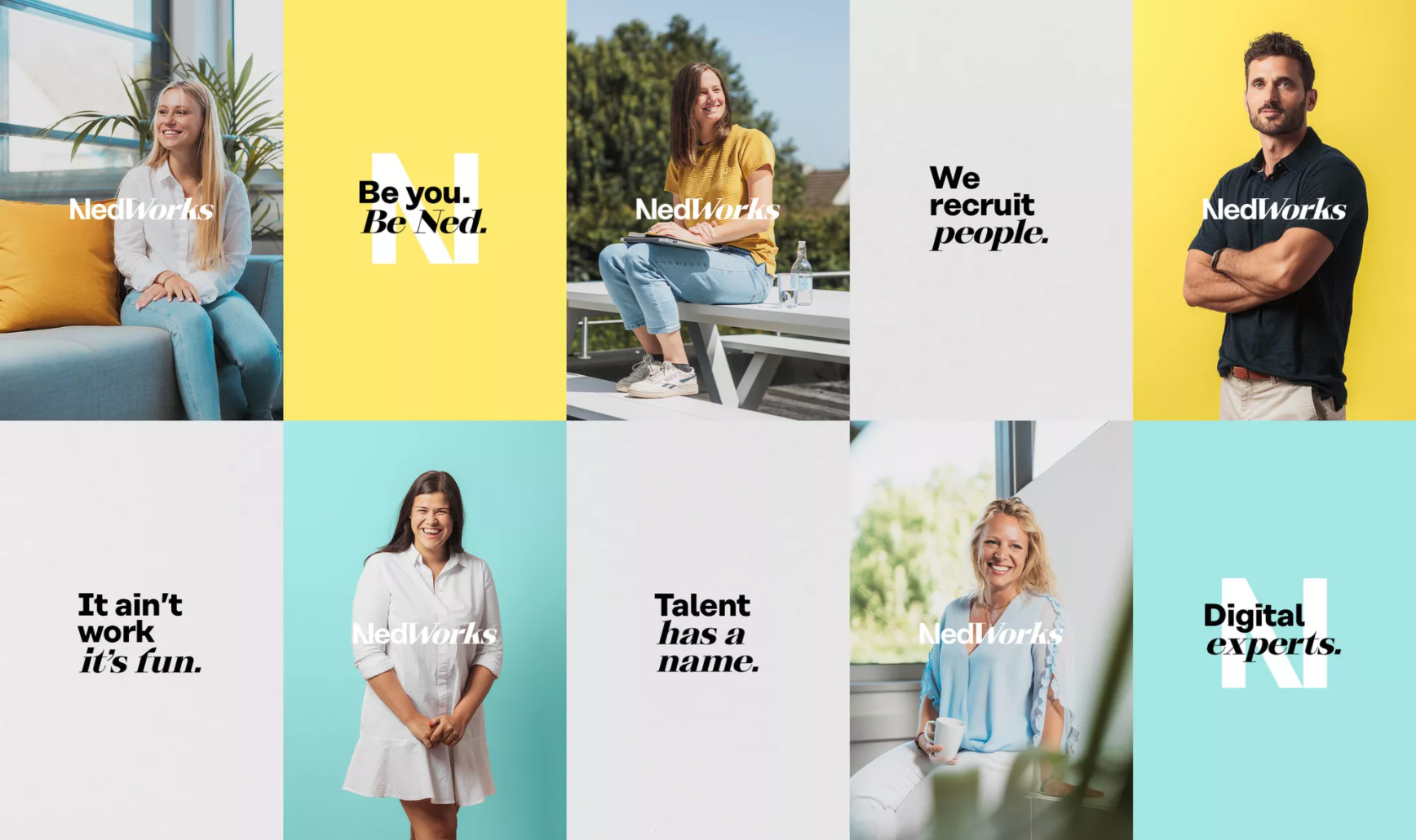 NedWorks — Rebranding a digital talent agency.