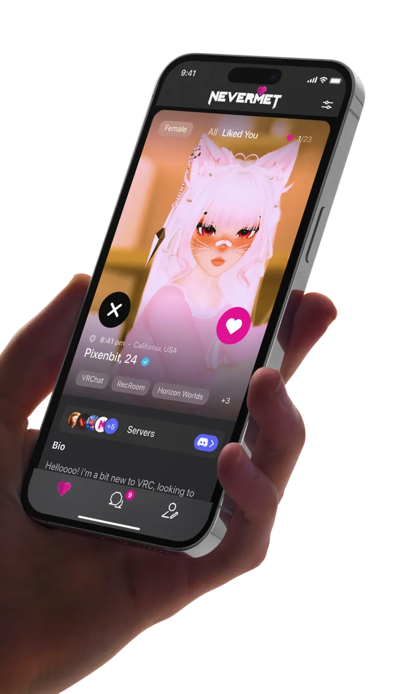 Nevermet - VR Dating App | Personality-First Relationships