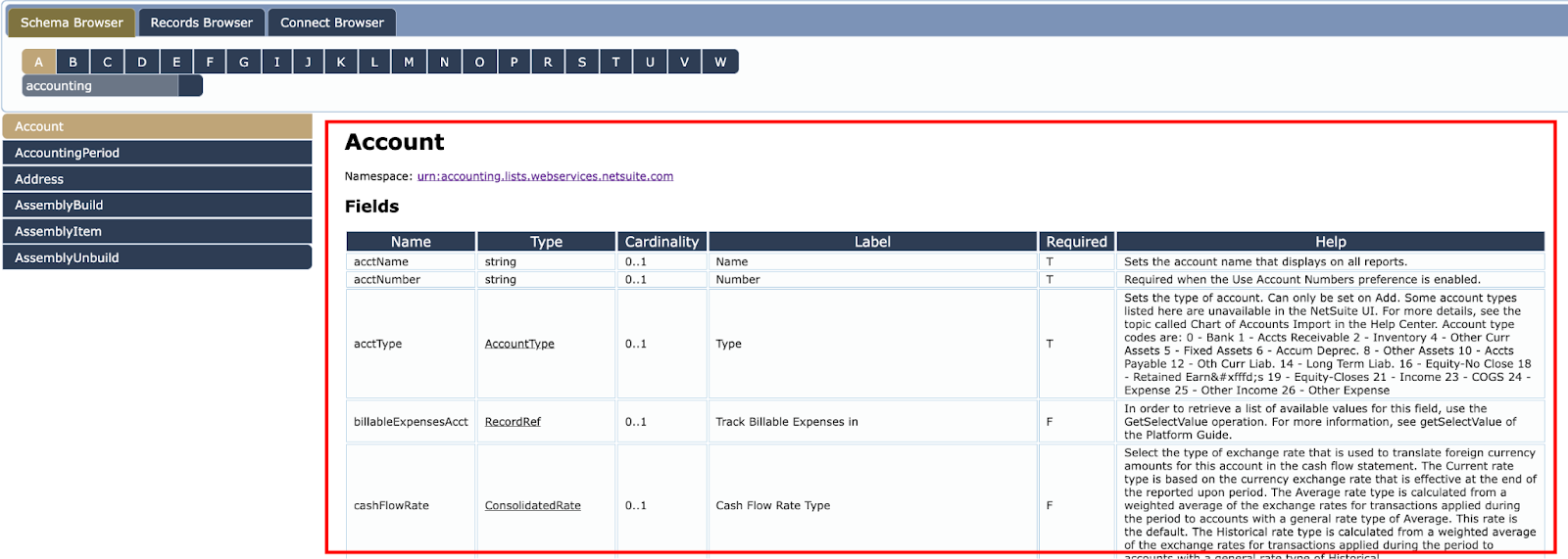 NetSuite Schema Browser Guide to Features and Benefits Seller Universe