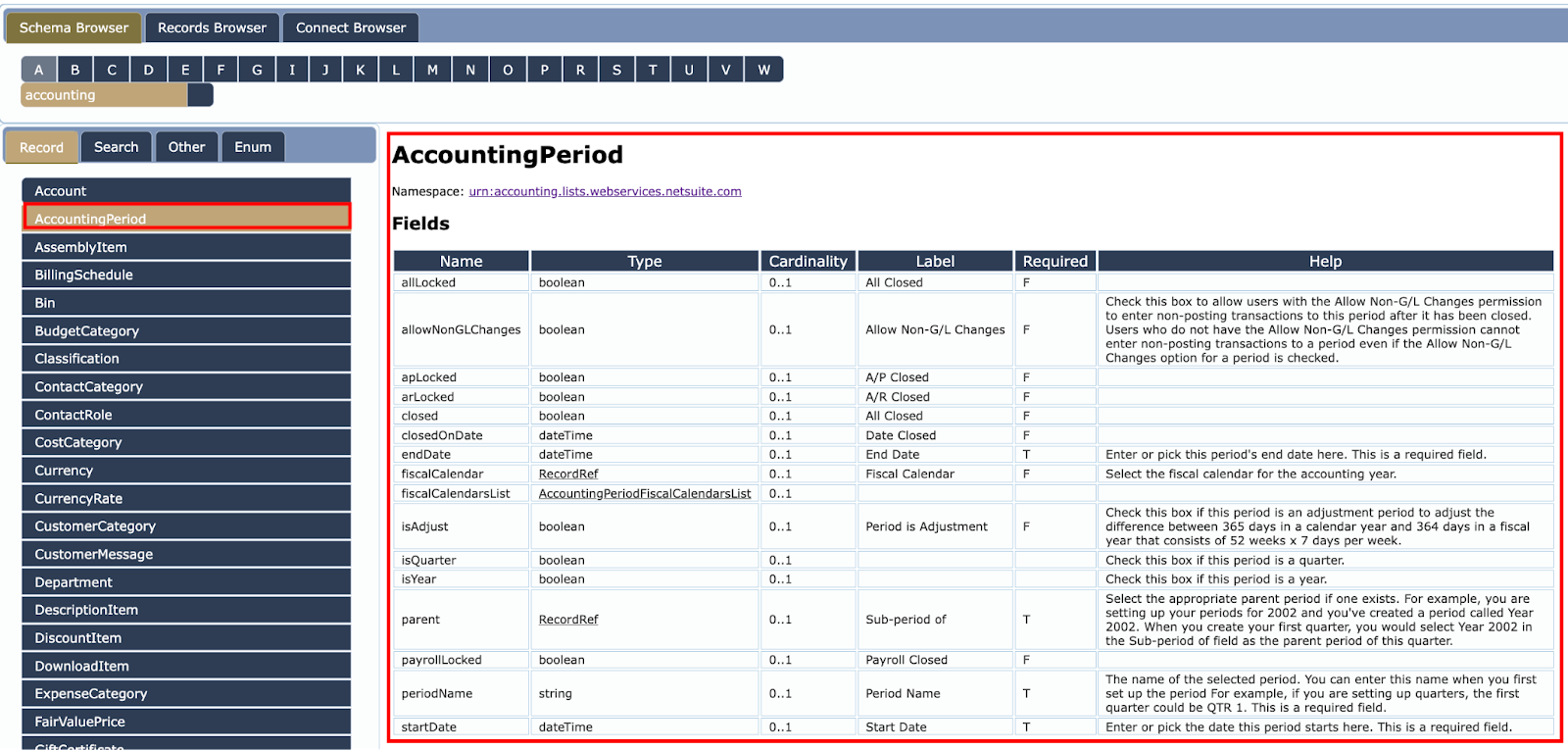 NetSuite Schema Browser Guide to Features and Benefits Seller Universe