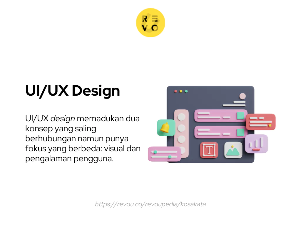 UI/UX design memadukan dua konsep yang saling berhubungan namun punya fokus yang berbeda: visual dan pengalaman pengguna