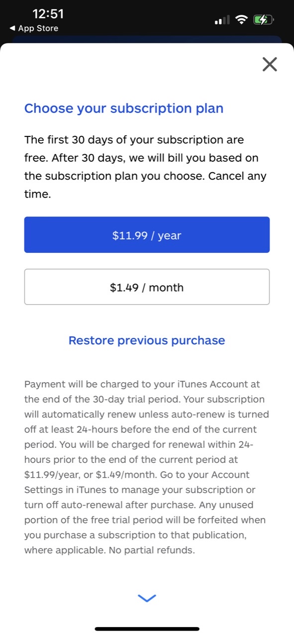 Malwarebytes Phone Security Paywall Screenshot ($80K/mo)