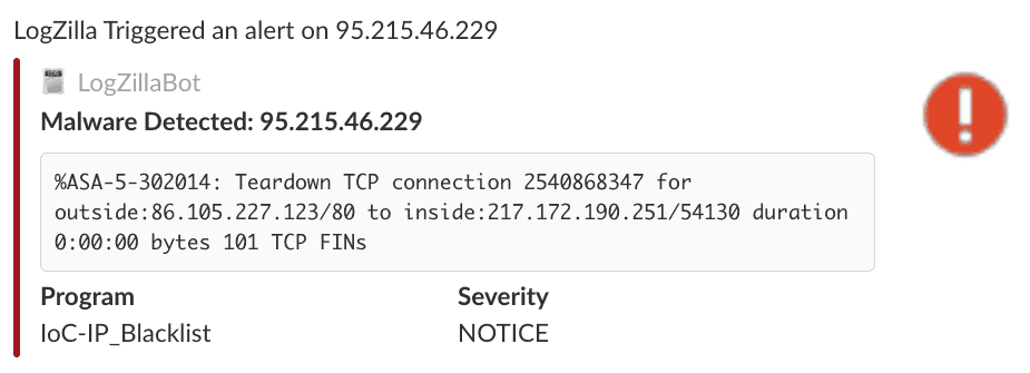 WannaCry Slack Alert