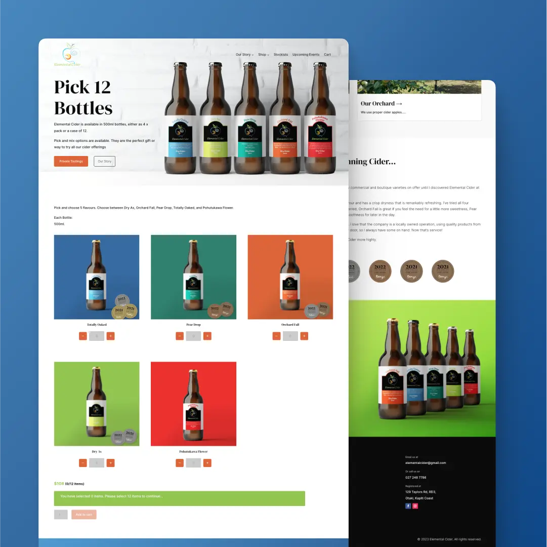 Cider site  Design Grow My Business