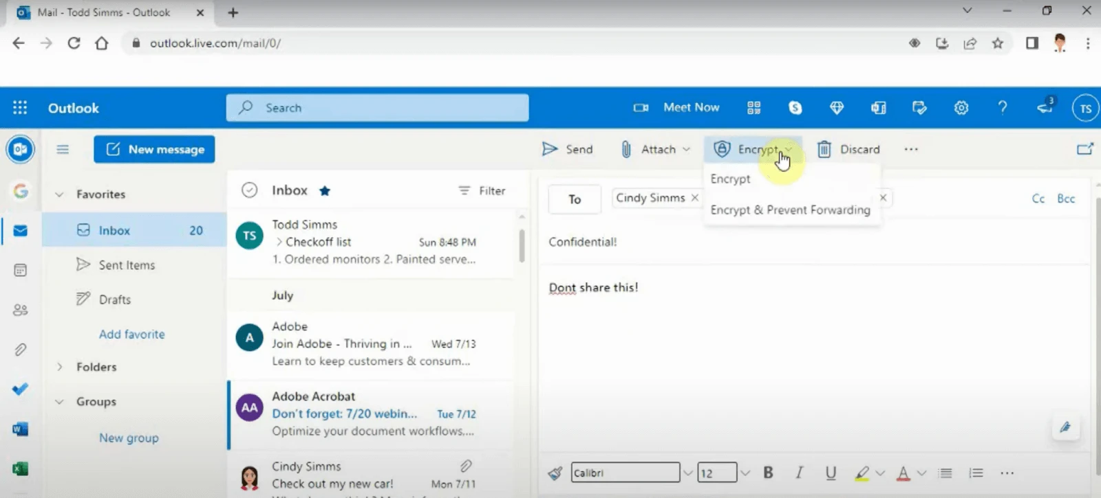 Outlook Web Client