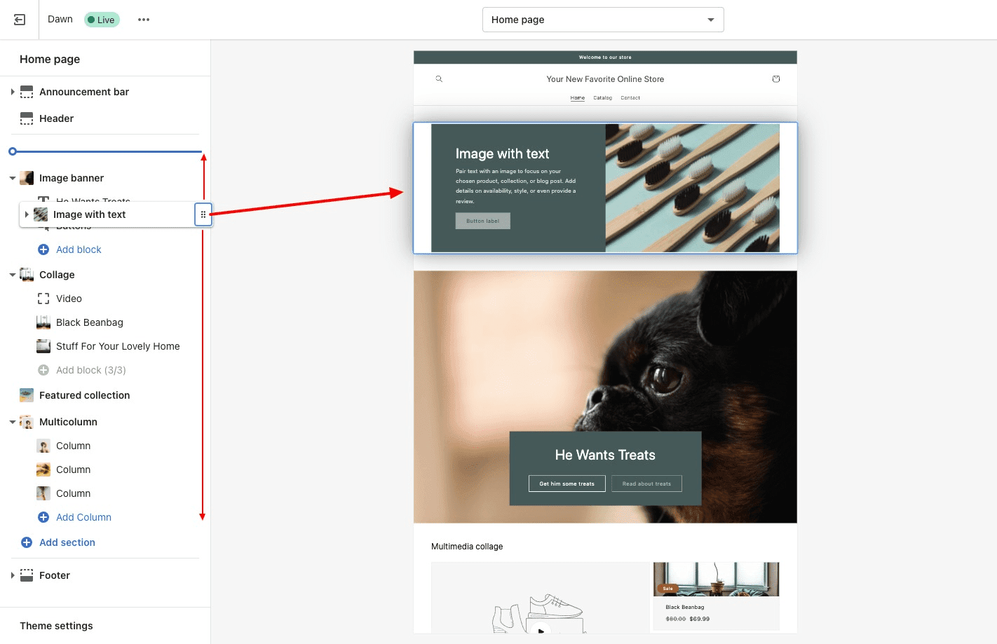 How To Change The Homepage On Your Shopify Store Storetasker Blog