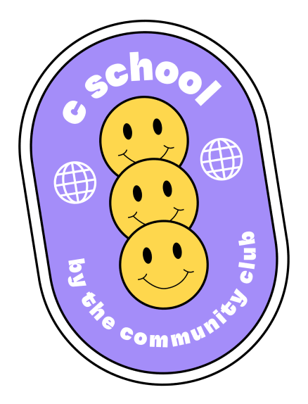 C School sticker