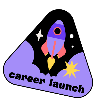 Career launch sticker