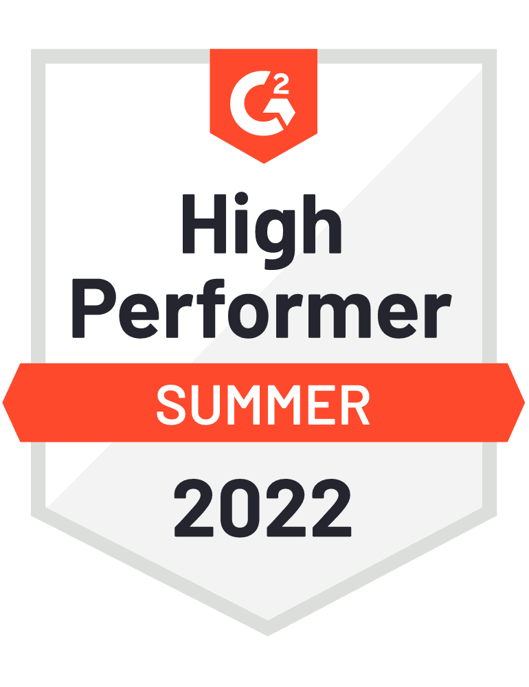 G2 High Performer Summer 2022