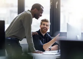 Mentor guiding the youth