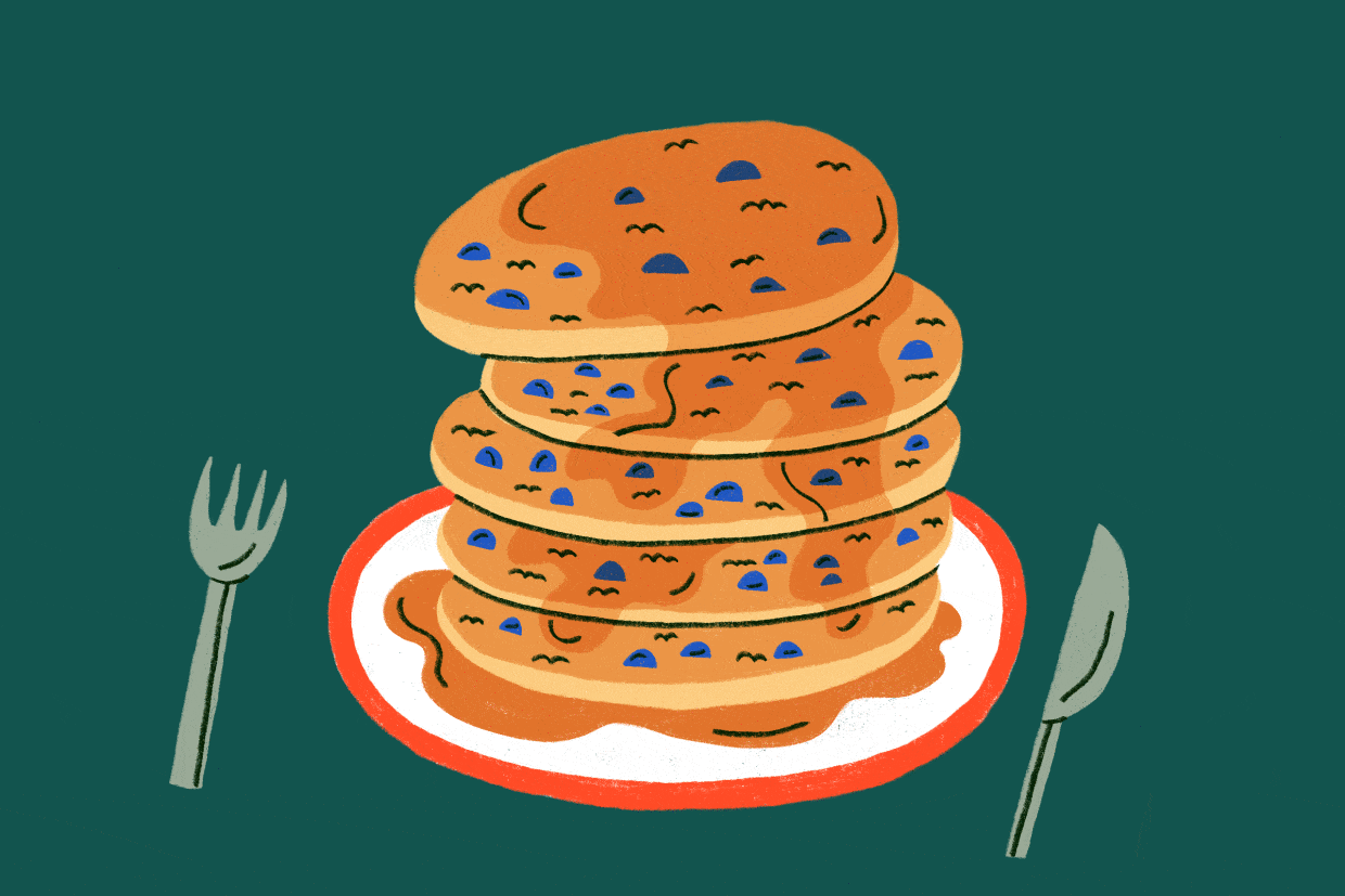 Simple Oatmeal Blueberry Pancakes Upwork Cook It Up