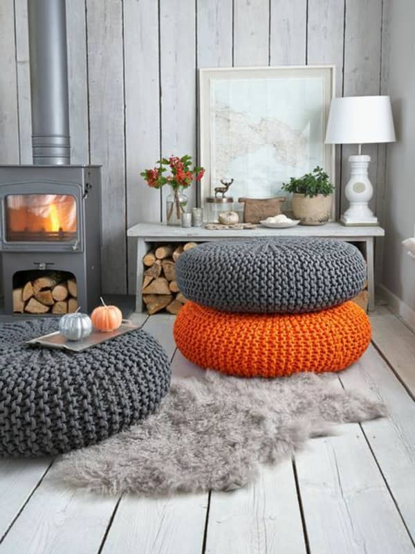 poufs superposés