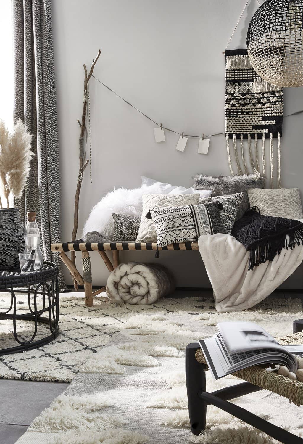 tapis molletonnés et superposés