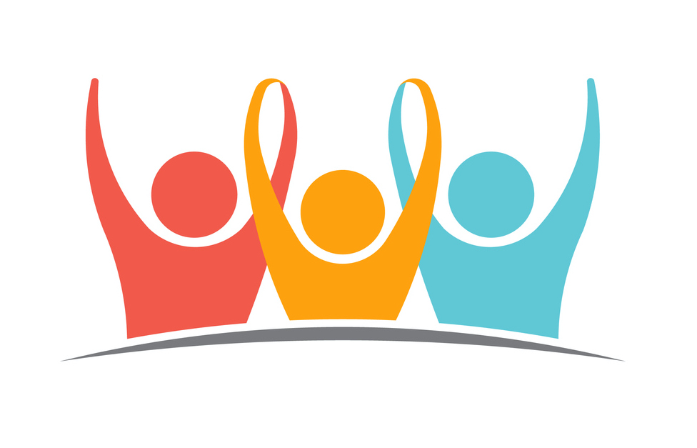 new leaders education leadership development three human silhouettes in yellow, orange, blue