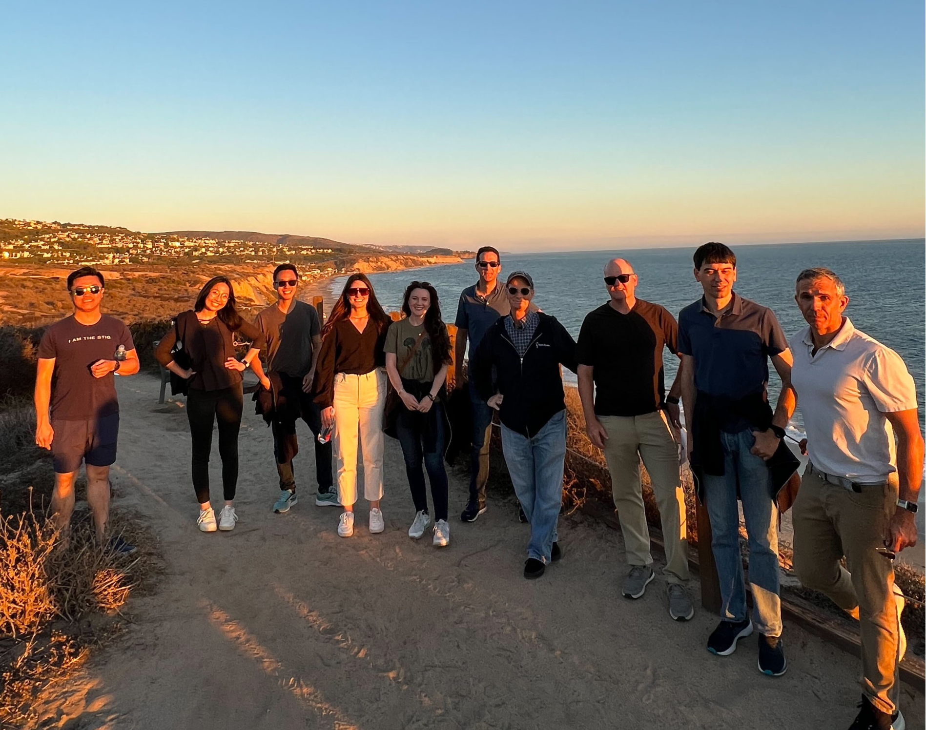 Some of the Open Raven team on a stroll along the SoCal coast