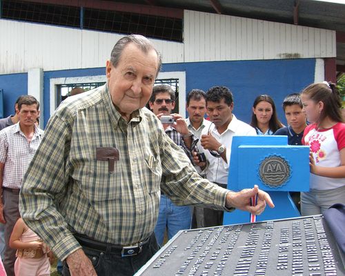 Vista a la laguna desde el bosque.