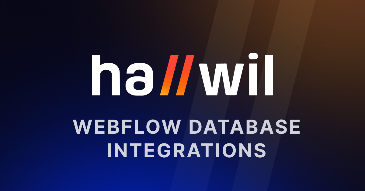 Webflow Database Integration as a Service