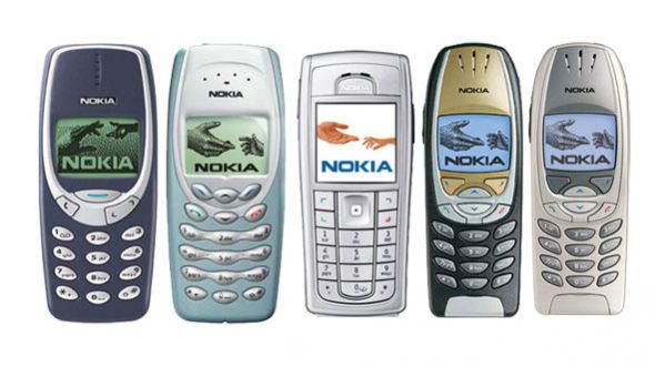 Image of 5 Nokia phones