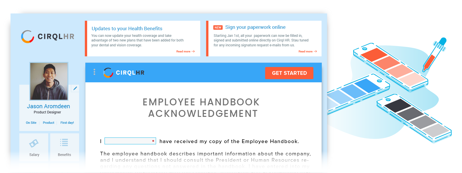 Captura de tela do documento do HelloSign com white label