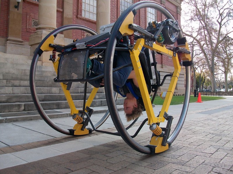 inverted bicycle