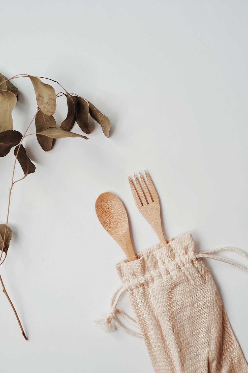 Wooden spoon and fork