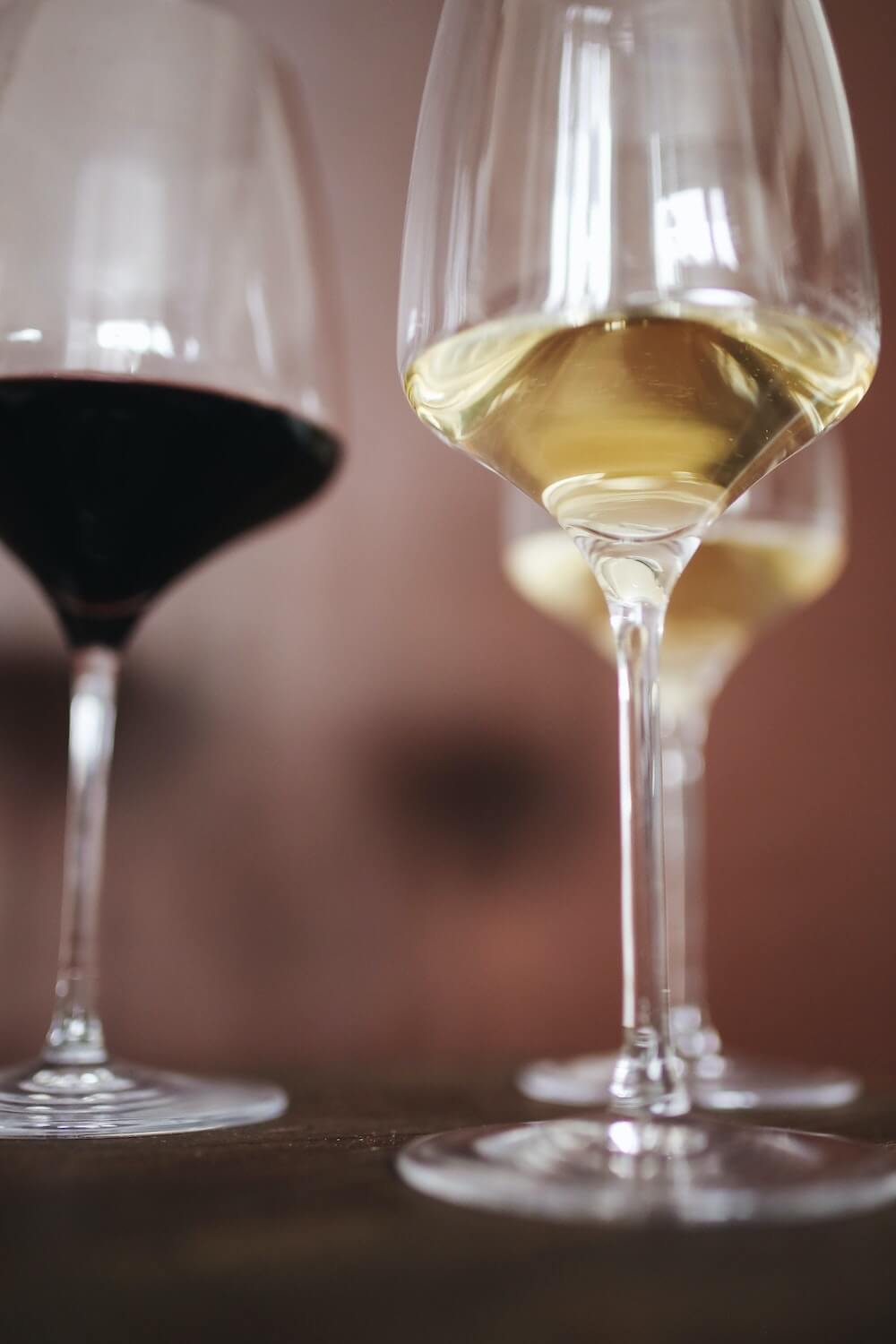 Two wine glasses