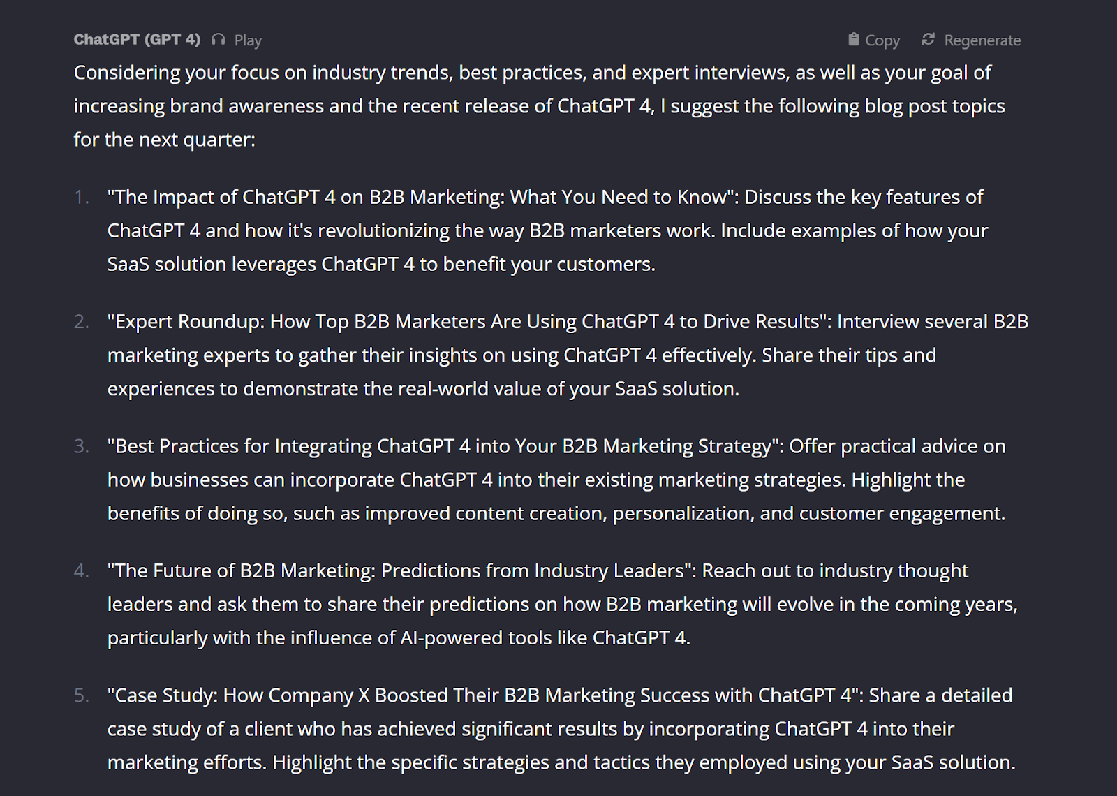 AI prompts for your content marketing strategy | Chili Piper