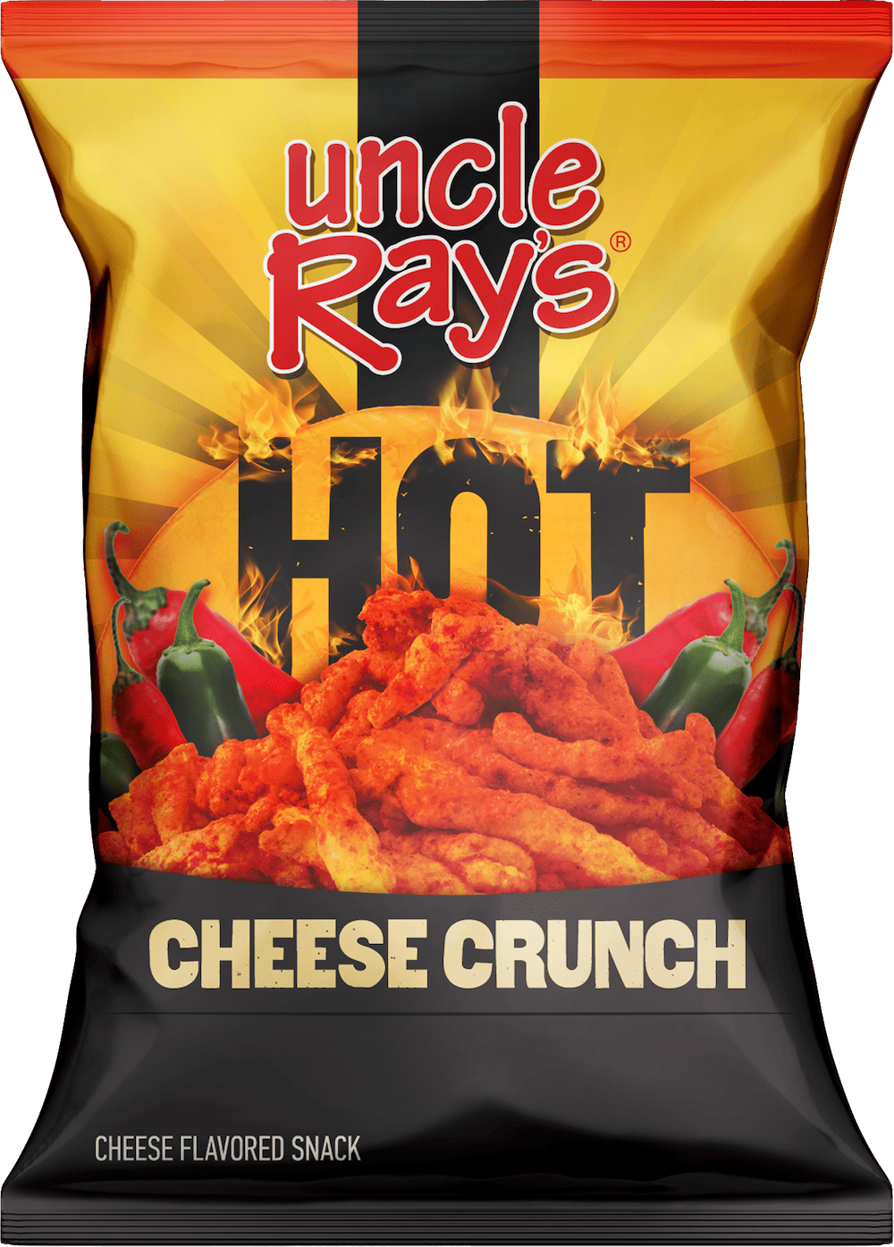 Hot Cheese Crunch Snacks by Uncle Ray's