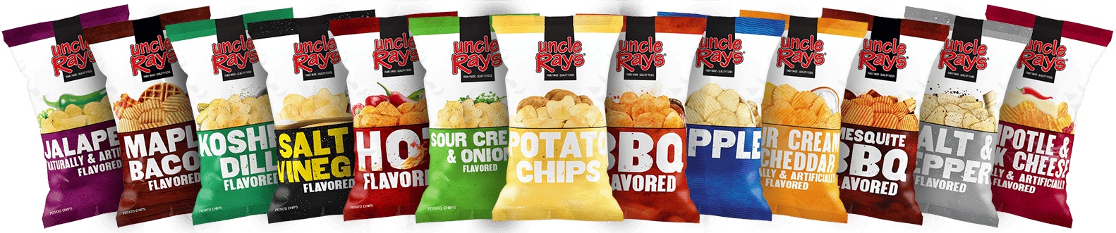 some of the Uncle Rays Potato Chip Flavors