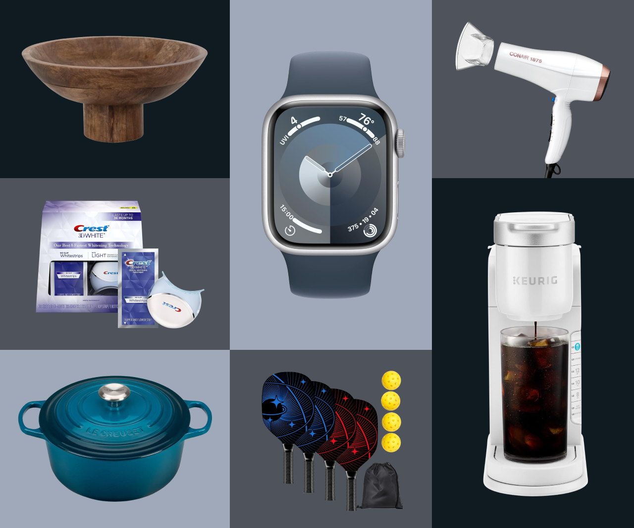 Collage of gifts you can find on Amazon for the Holidays