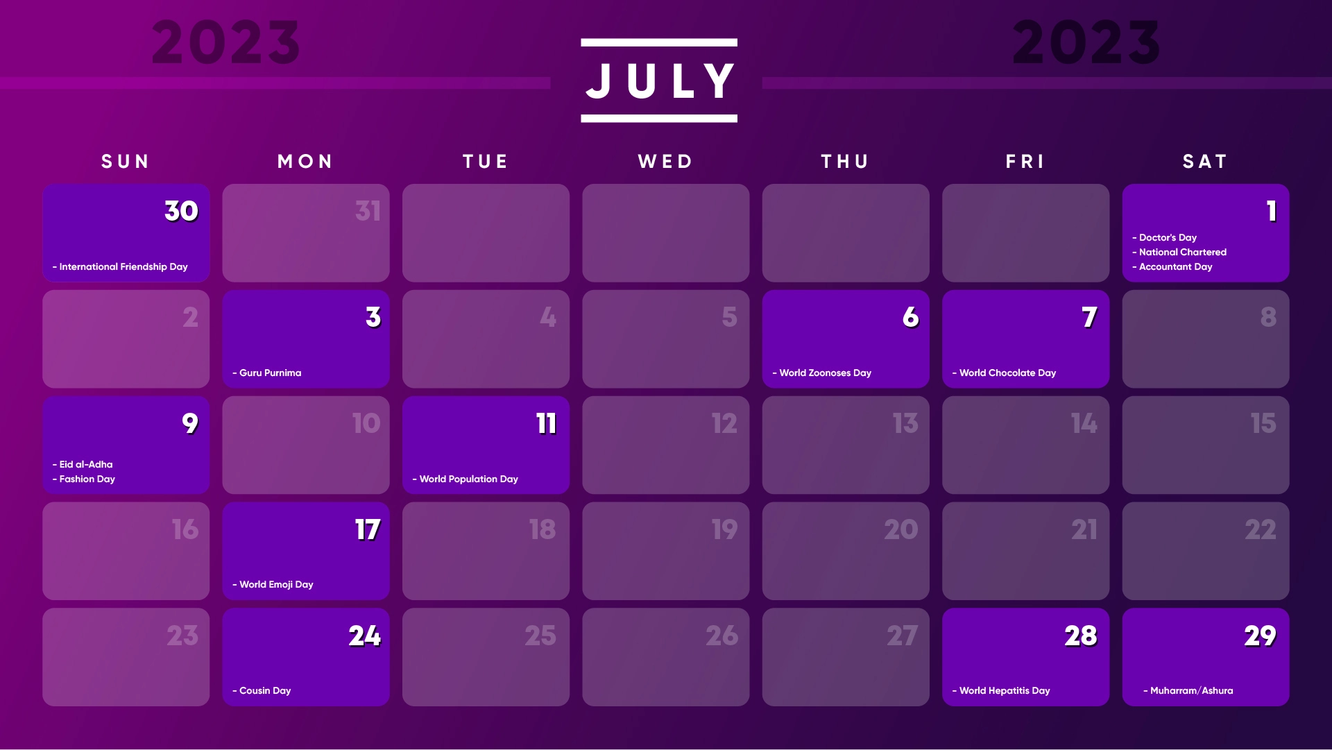  Download Social Media Calendar 2023