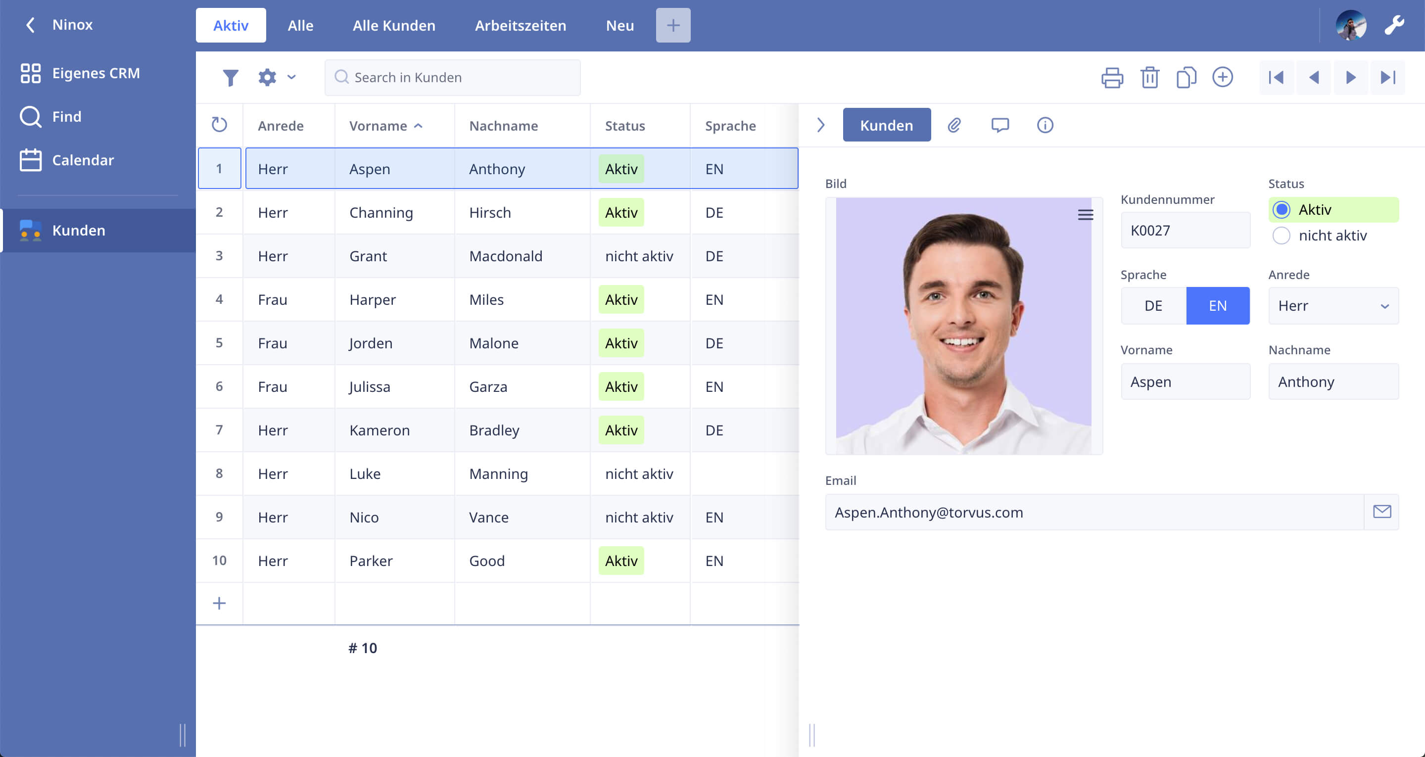 custom crm de
