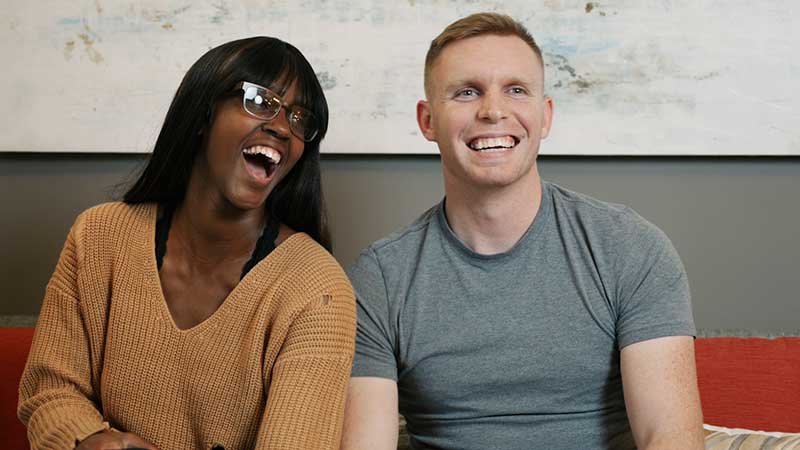 Dakota and Kennedy share their favorite things about their apartment home in Abberly Waterstone