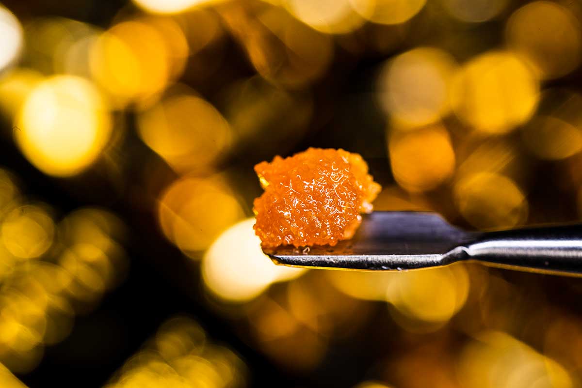 Marijuana THCA Diamond on Dab Tool