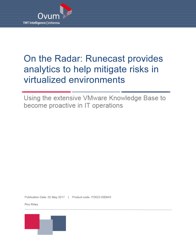 Runecast Vendor Profile (by OVUM)