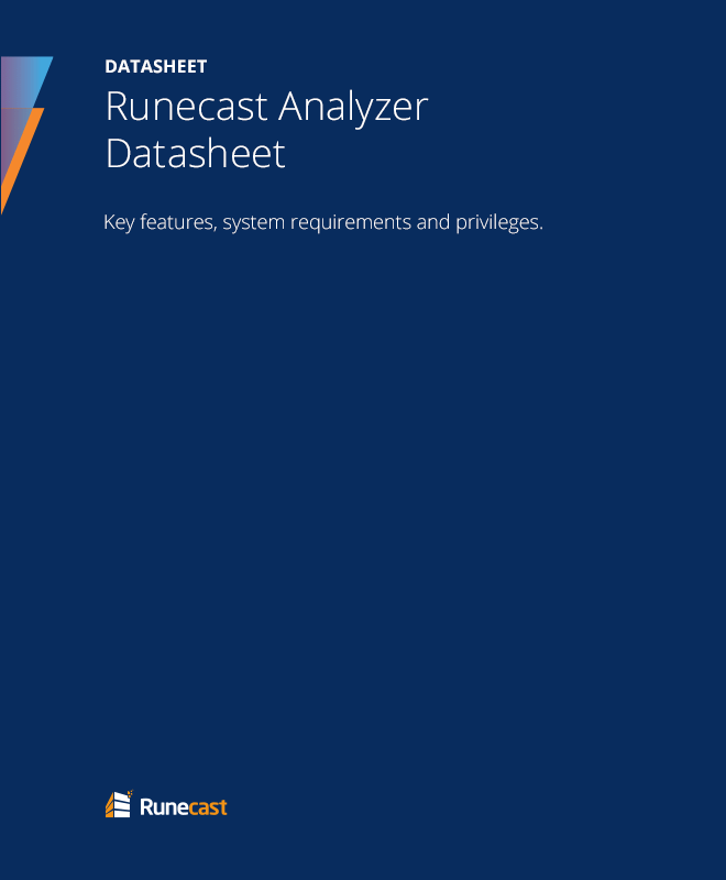 Runecast Analyzer Datasheet