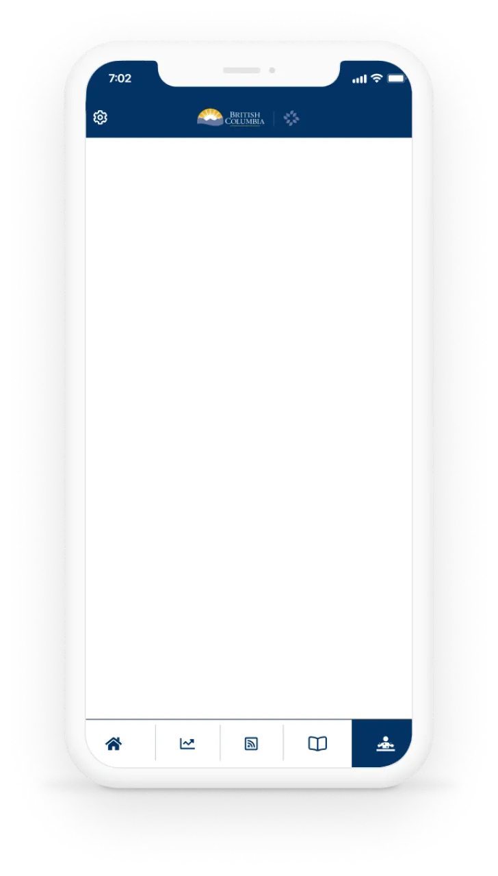 Phone Mockup Showing Self Check Options