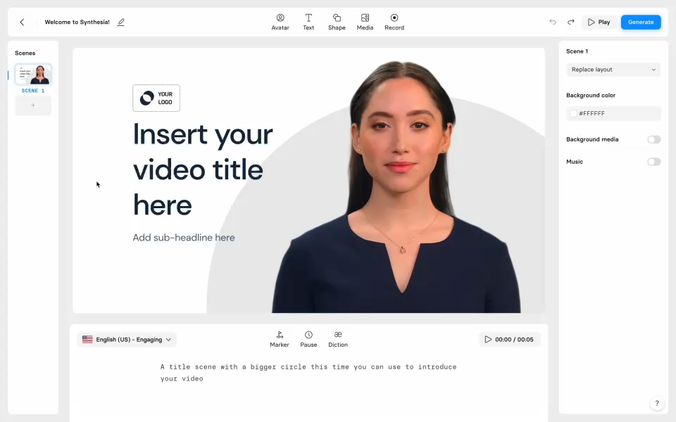 create a video presentation using ai