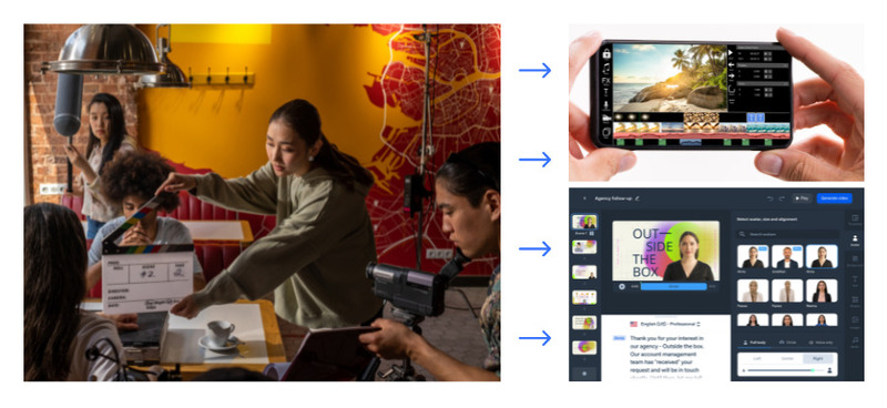 Examples of AI video editors