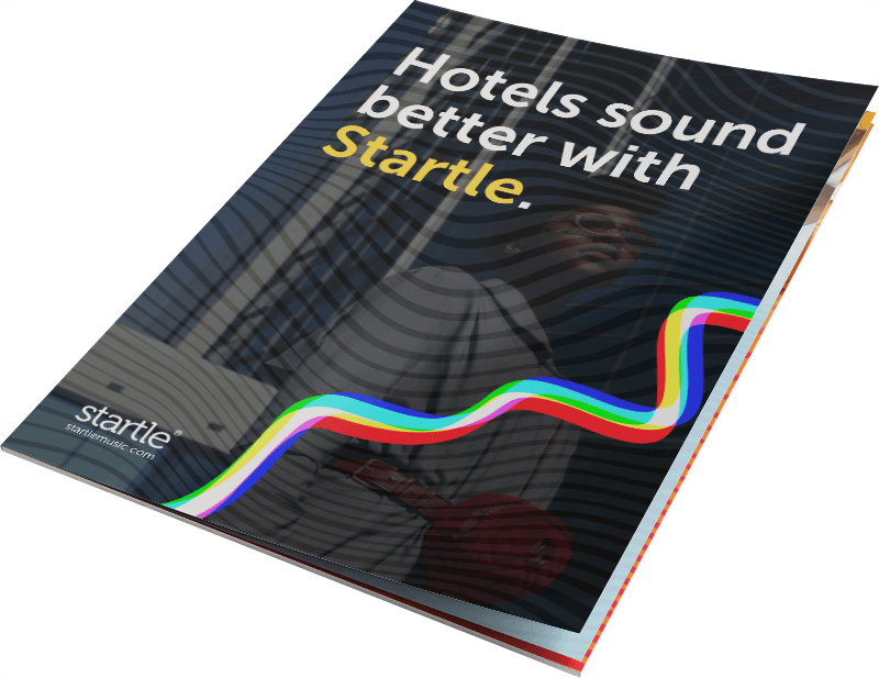 Hotels sound better with Startle brochure