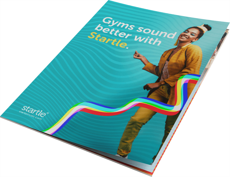 Gyms sound better with Startle brochure