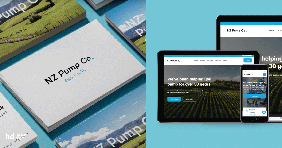 NZ Pump Co. Branding Human Digital Insights