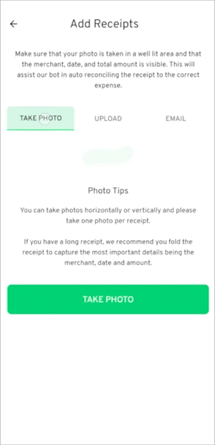 Quickly scan, send and save receipts from anywhere