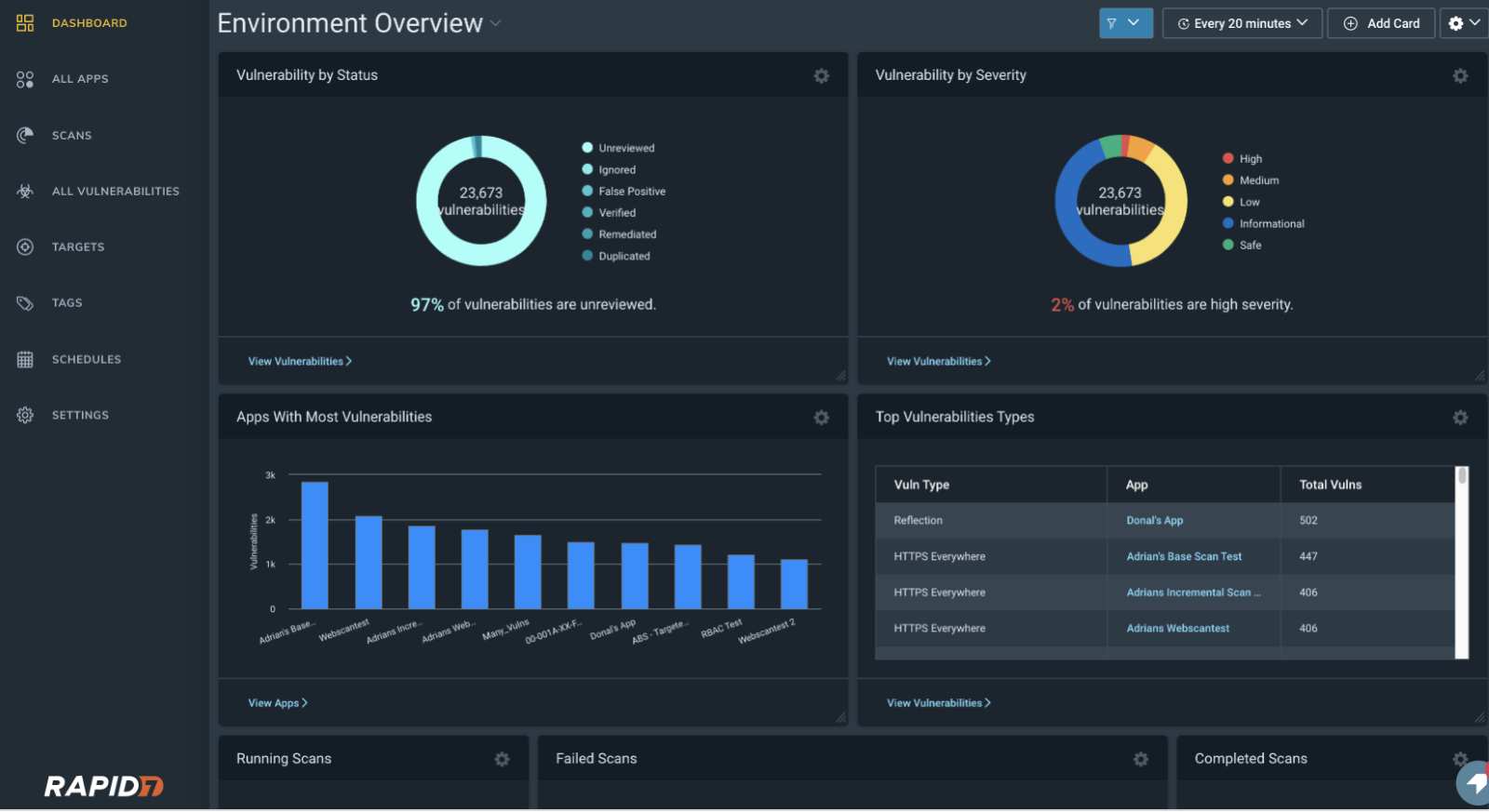 Rapid7 | Top vulnerability scanning tools | Intruder