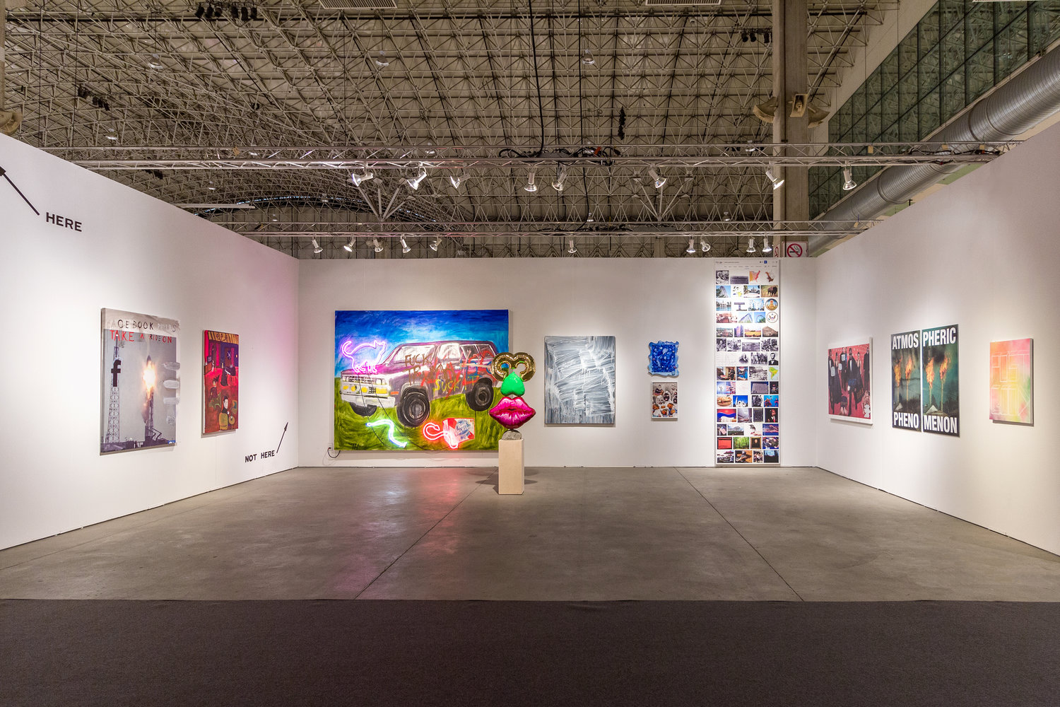 Installation view of Library Street Collective booth at EXPO Chicago, 2018. Image copyright Library Street Collective.