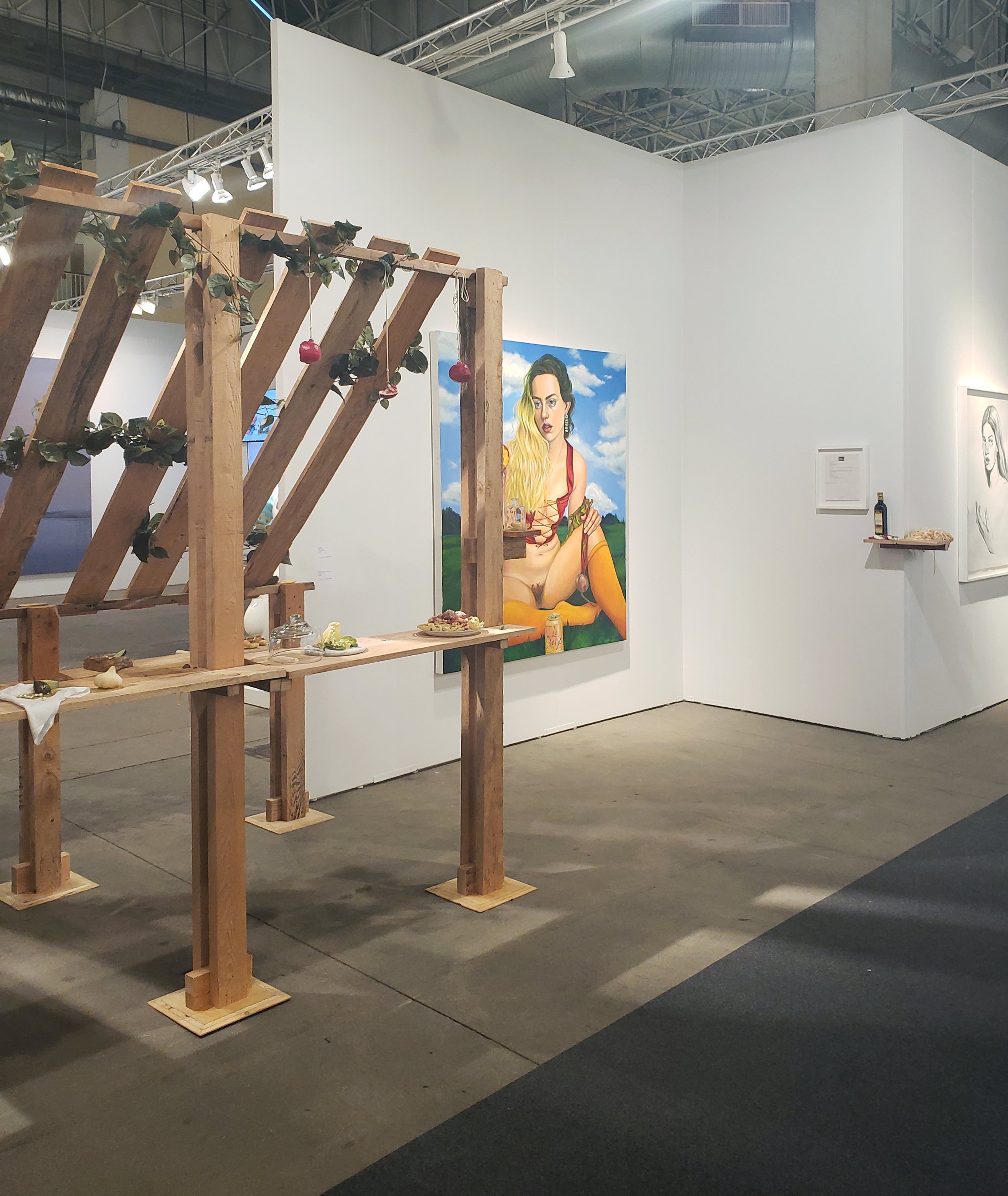 Installation view of Galerie Division booth at EXPO Chicago, 2018. Image courtesy of Galerie Division.