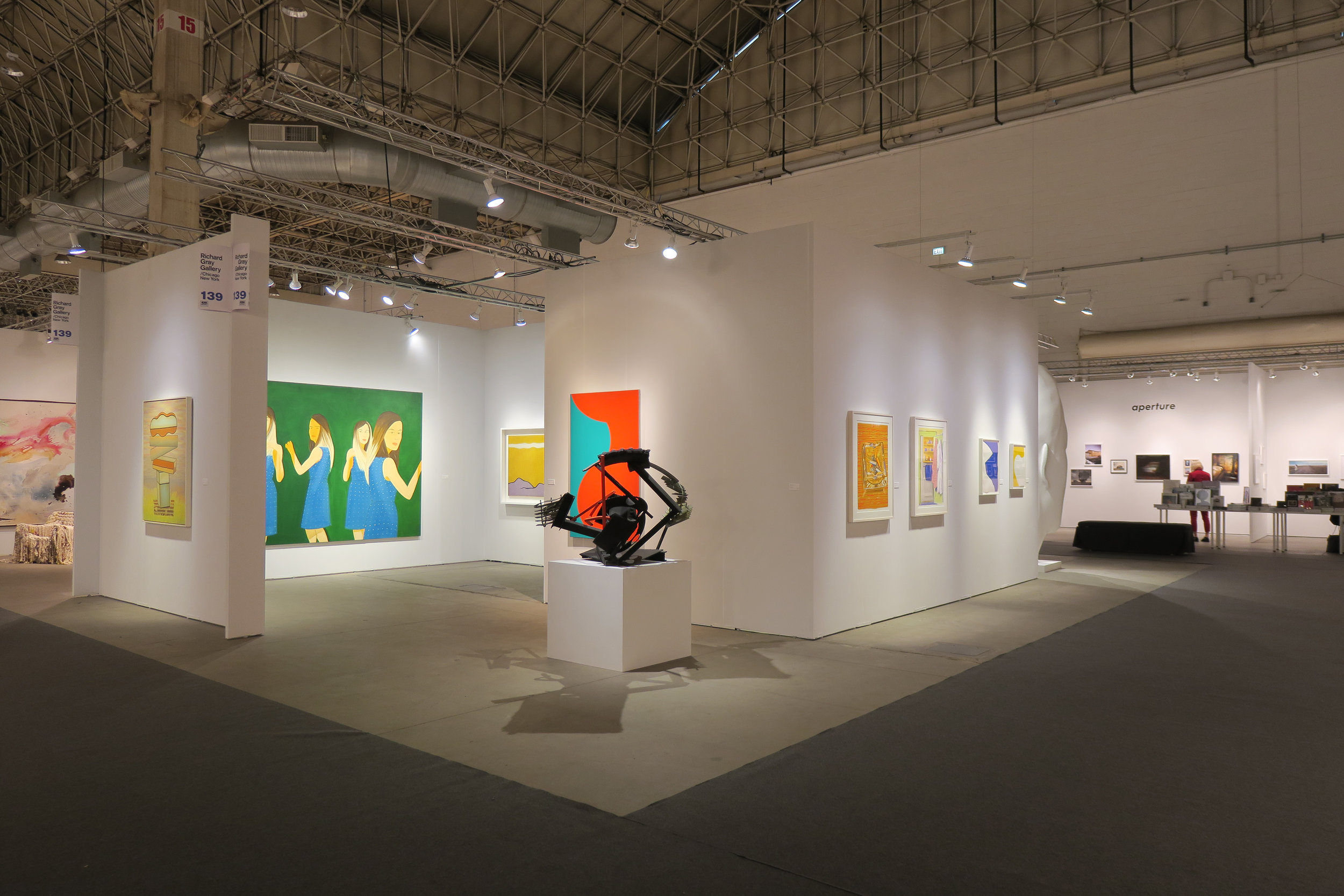 Installation view of Richard Gray Gallery booth at EXPO Chicago, 2018. Image courtesy of Richard Gray Gallery.