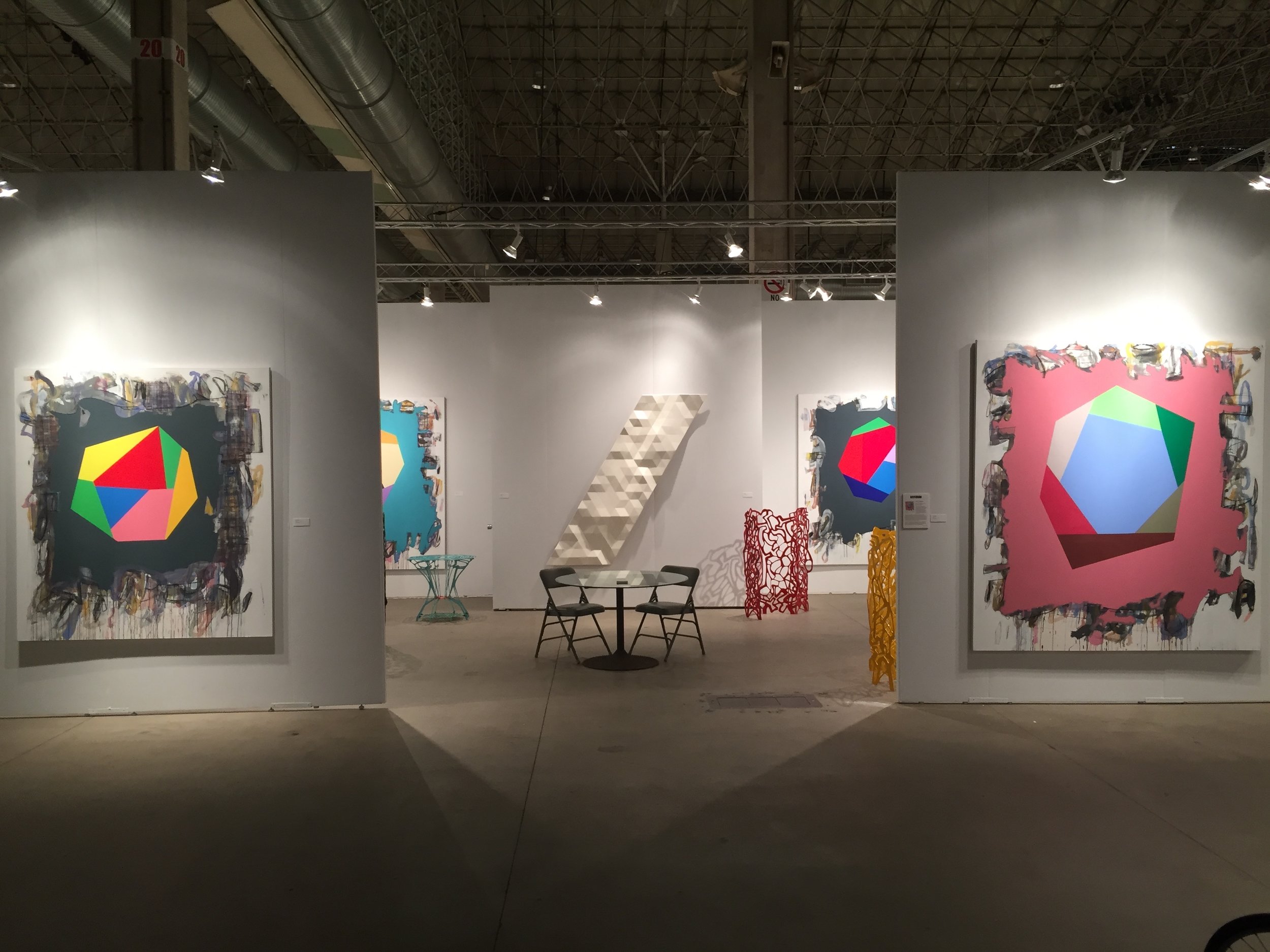 Installation view of Nancy Hoffman Gallery booth at EXPO Chicago, 2018. Image courtesy of Nancy Hoffman Gallery.