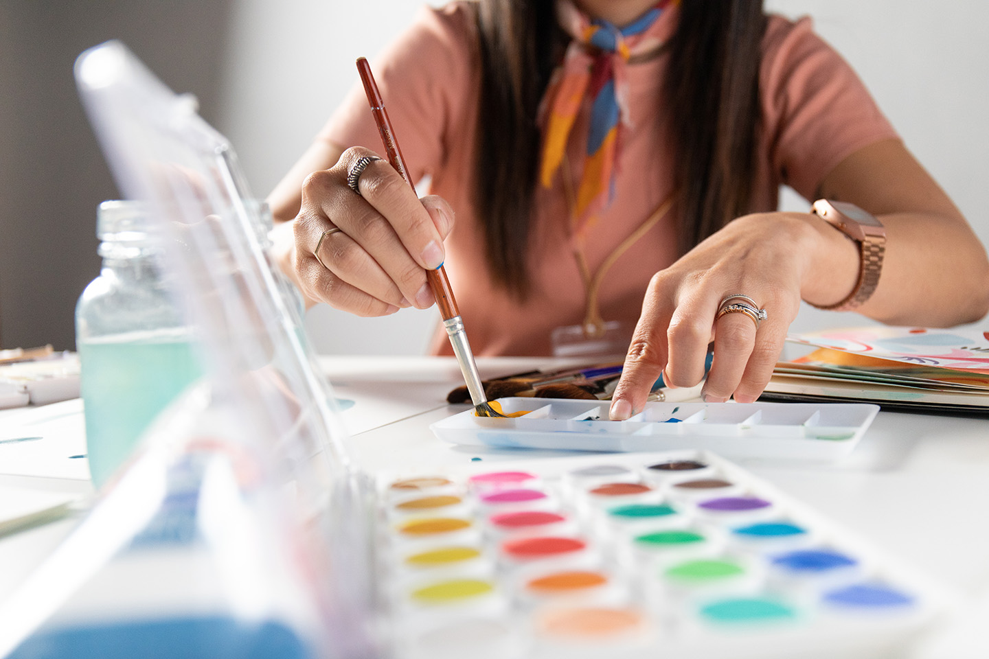 Minted artist painting